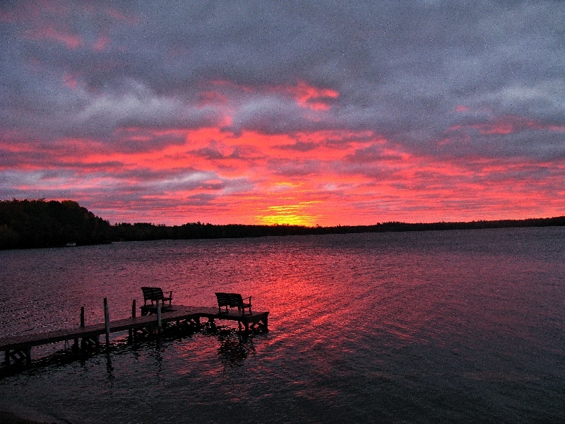 Sunrise on Dam Lake